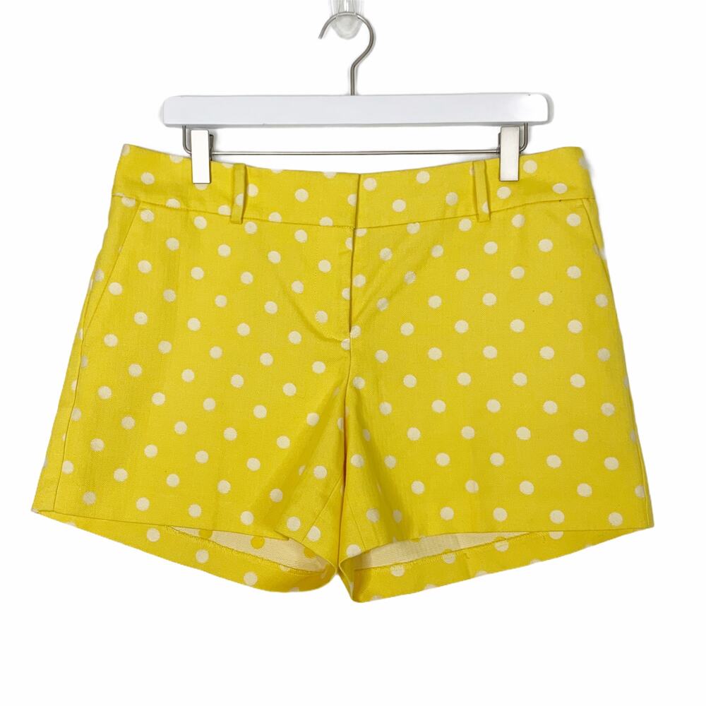 Ann Taylor Yellow Polka Dot Women Shorts